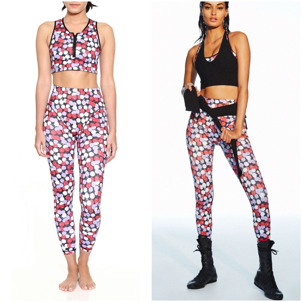 Adam Selman French Cut High-waisted Rise Leggings